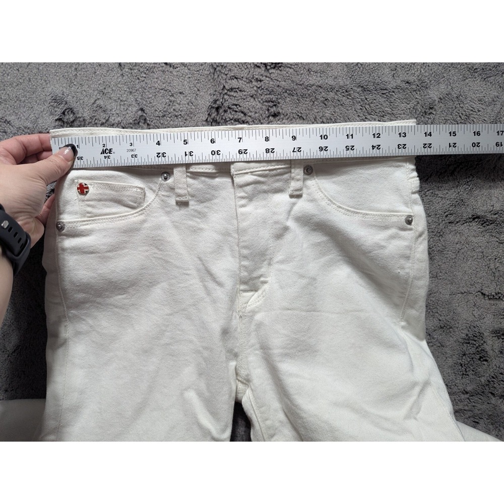 Hudson Blair High Rise Super Skinny Ankle Jeans Women's Size 25 White - Picture 7 of 14